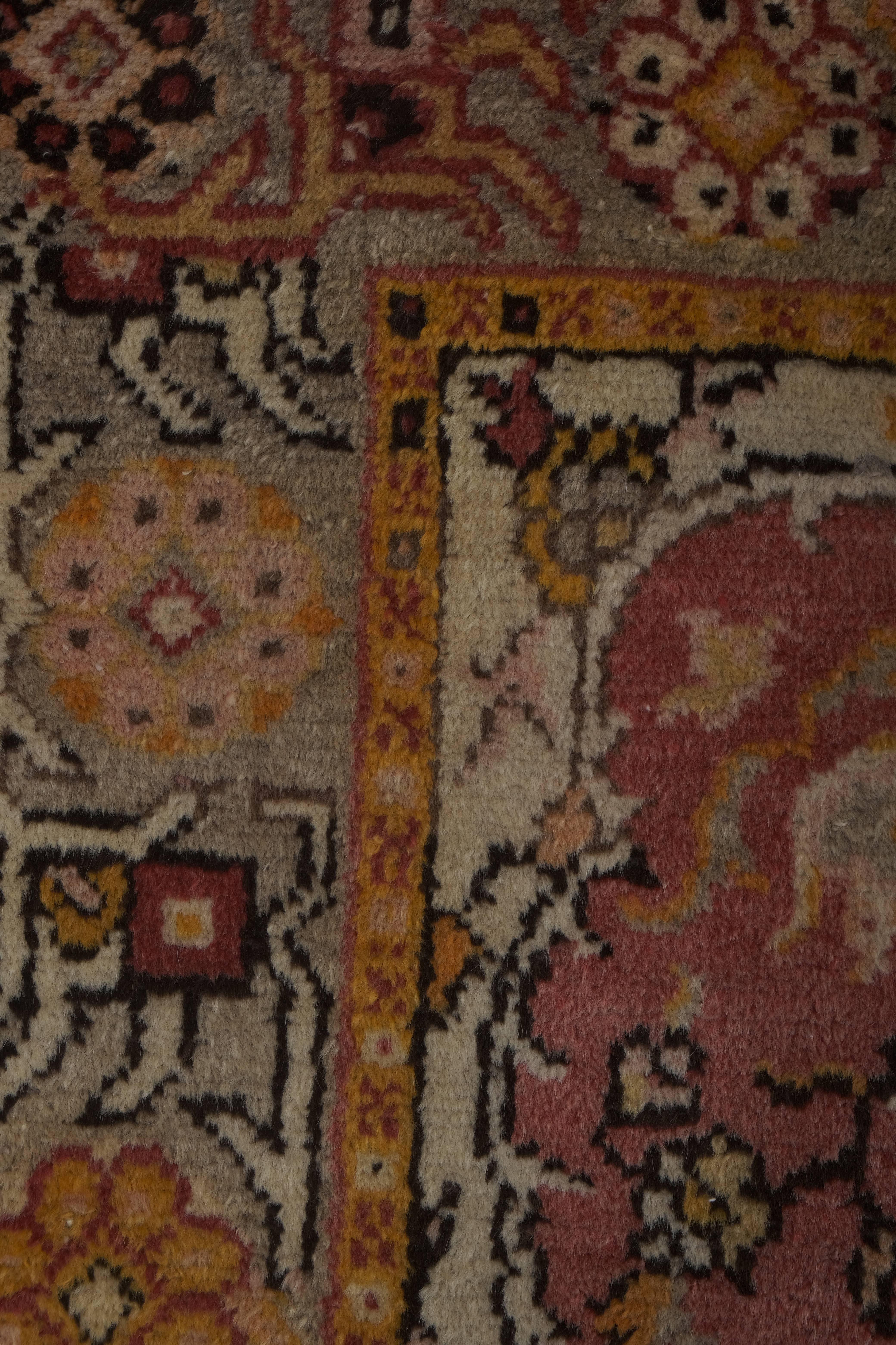 Vintage Oushak Rug 3'5'' x 7'9''