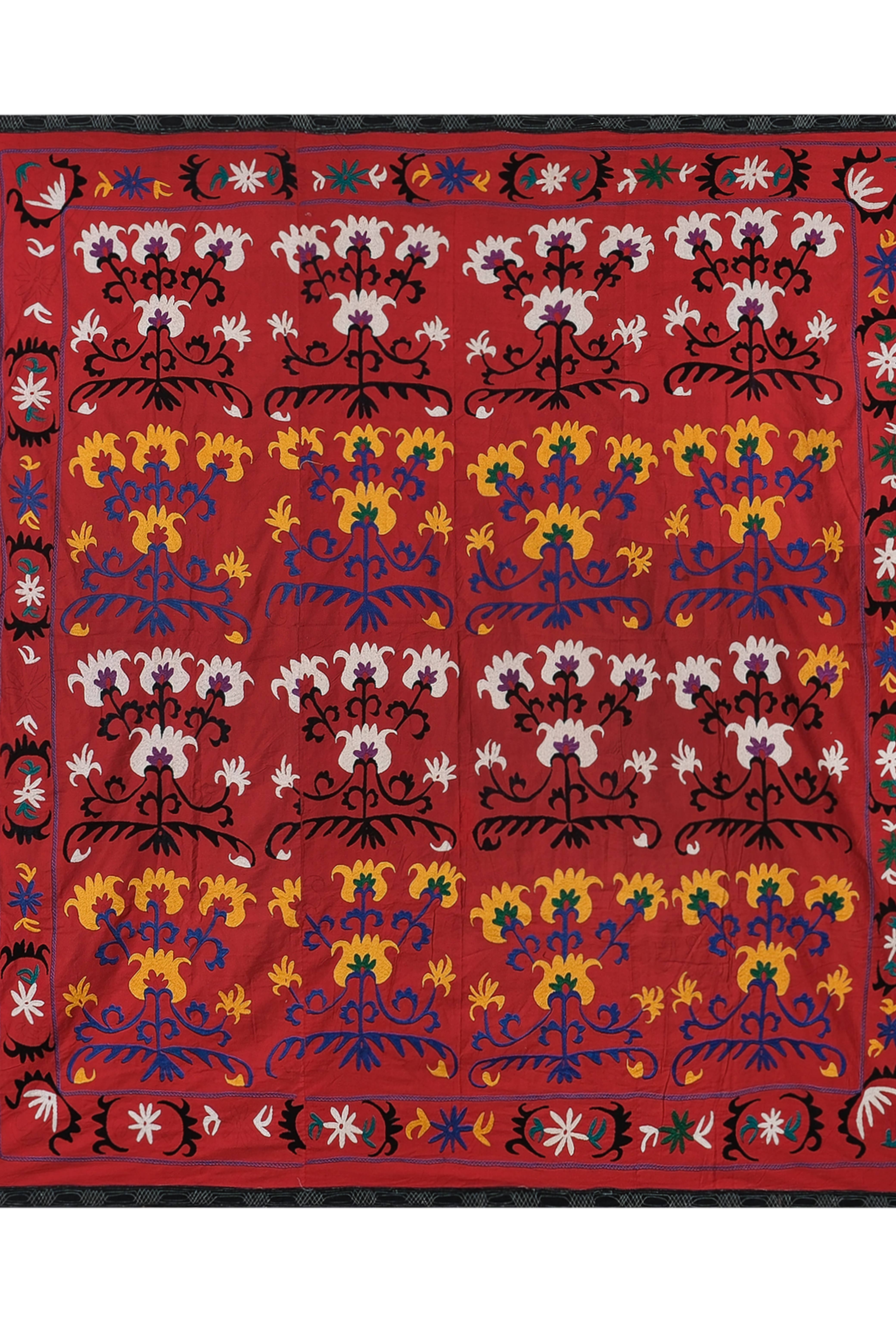 Suzani Wall Hanging & Bedspread | 7'3'' x 7'6''