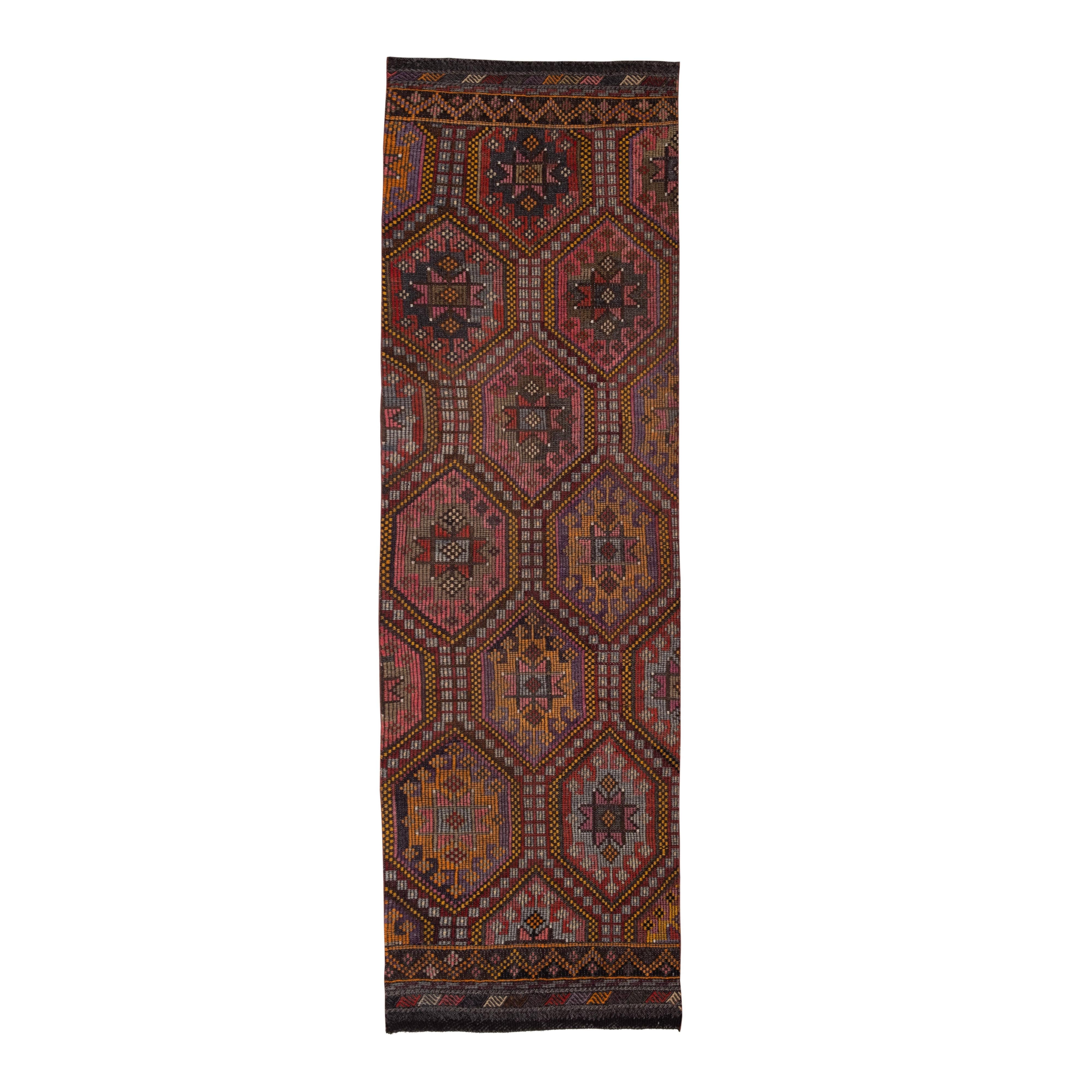 Vintage Turkish Jajim Runner 2'11'' x 9'5''