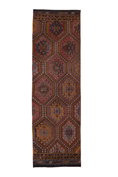 Vintage Turkish Jajim Runner 2'11'' x 9'5''