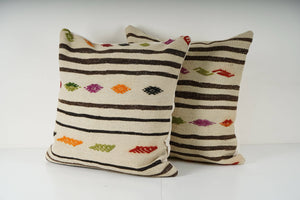 Kilim Pillow Cover Set of 2 | 24'' x 24''