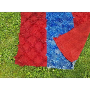 Vintage Turkish Shaggy Tulu Rug 3'10'' x 4'2''