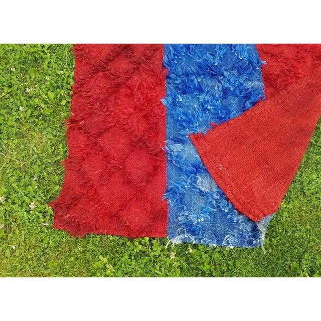 Vintage Turkish Shaggy Tulu Rug 3'10'' x 4'2''