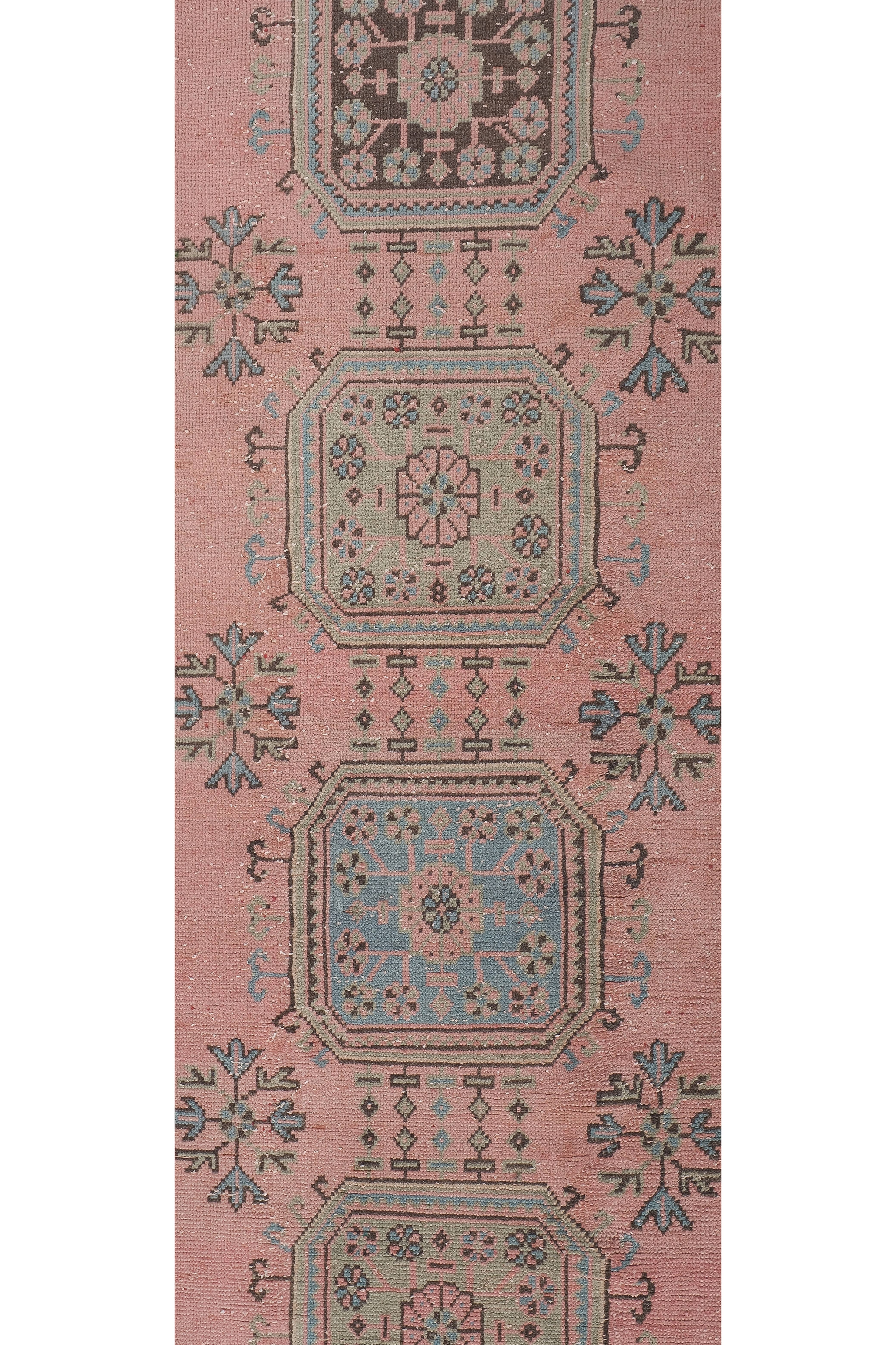 Vintage Turkish Runner Rug 2'6'' x 21'8''