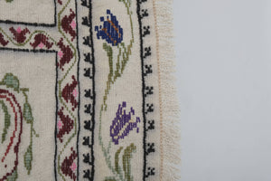 Vintage Turkish Kilim Rug 46'' x 49''