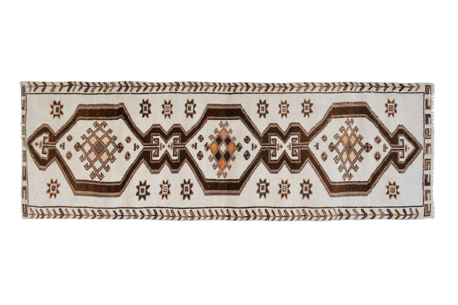 Vintage Herki Runner Rug 3'10'' x 12'1''