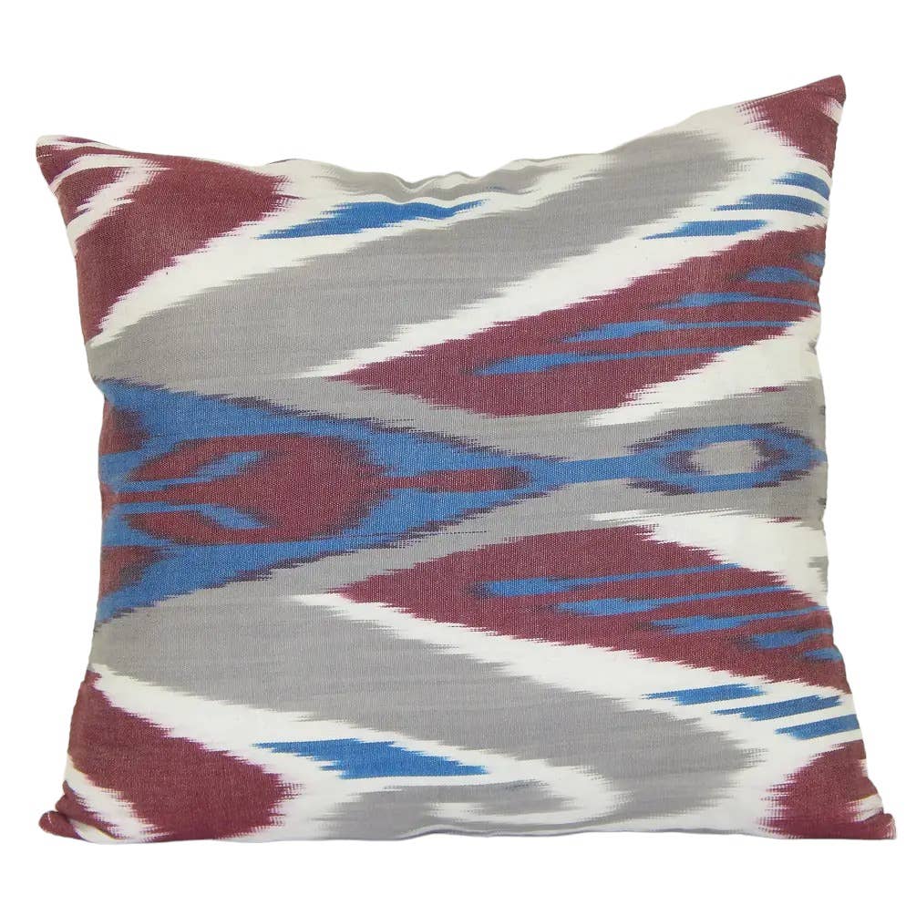 Silk Ikat Velvet Pillow Cover | 13'' x 15''
