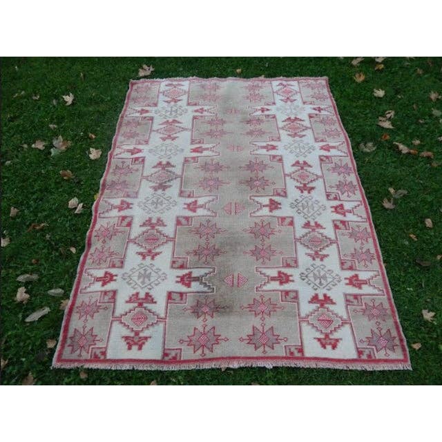 Vintage Oushak Rug 4'9'' x 6'