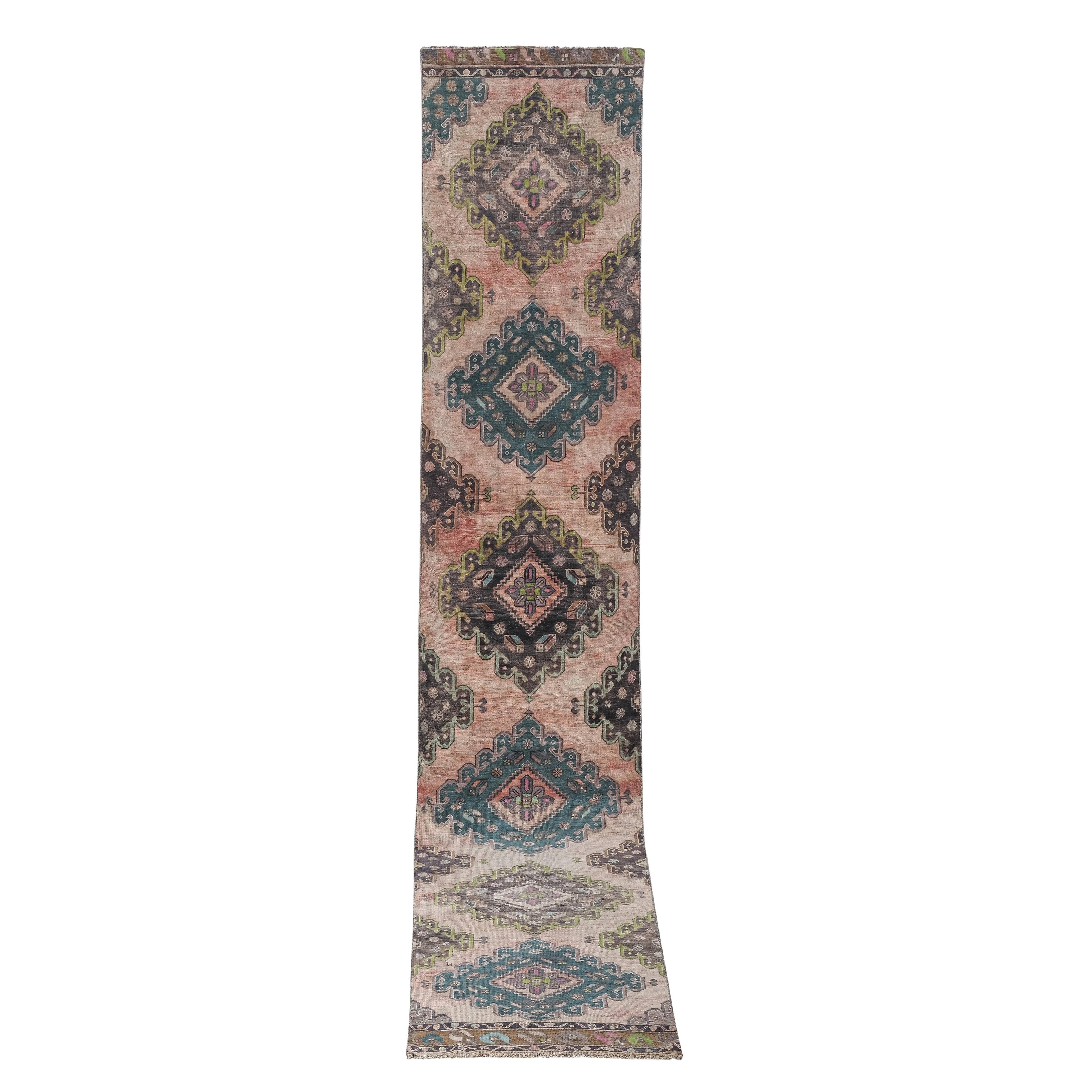 Vintage Turkish Anatolian Runner Rug 2'11'' x 16'2''