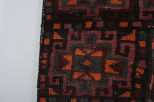 Vintage Turkish Anatolian Rug 3'5'' x 9'1''