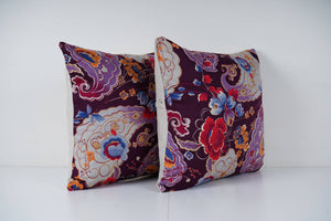 Uzbek Roller Printed Pillow Cover Set of 2 | 19'' x 19''