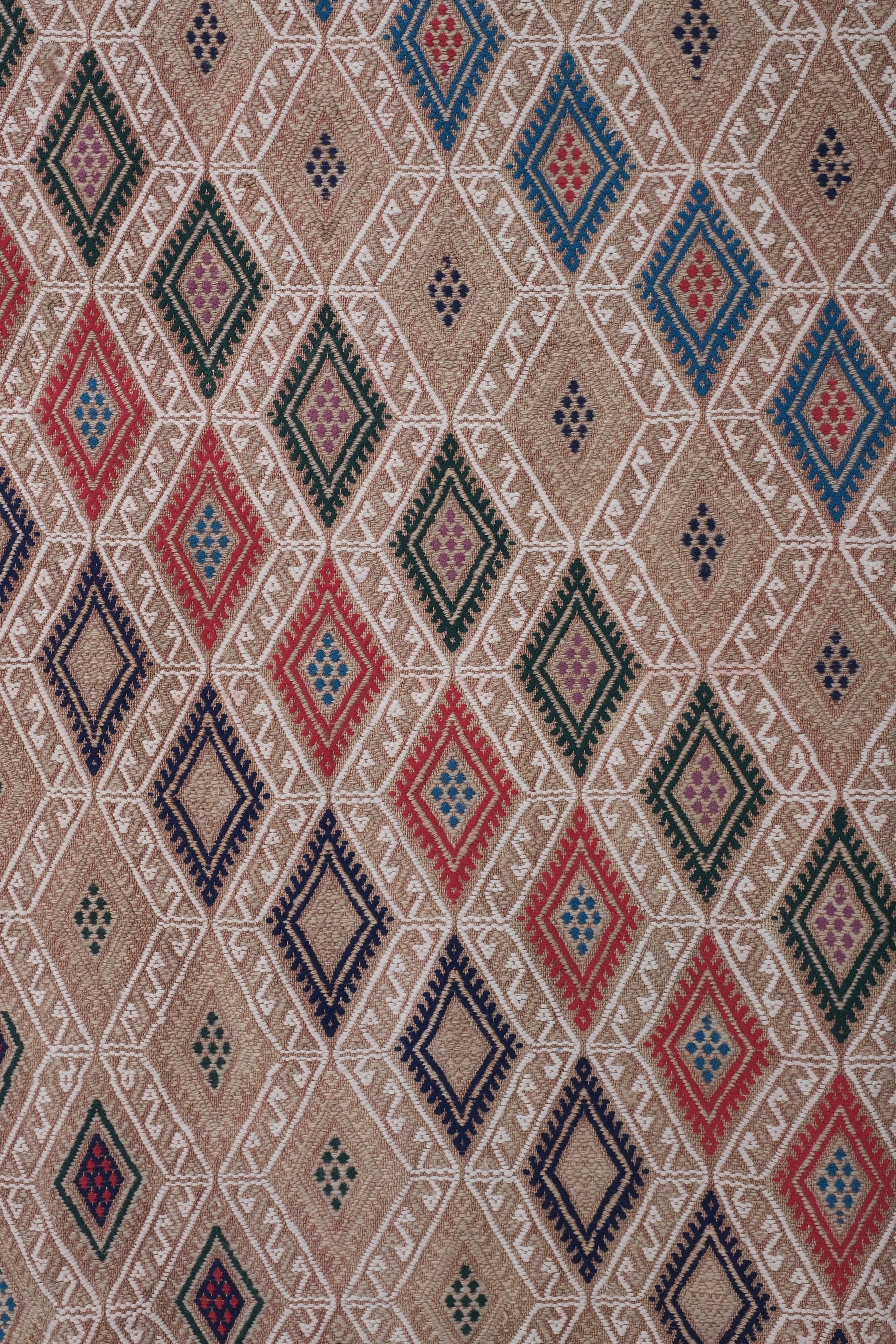 Vintage Turkish Kilim Rug 4'9'' x 6'9''