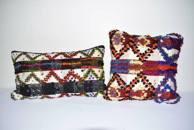Kilim Pillow Cover Set of 2 | 16'' x 16''