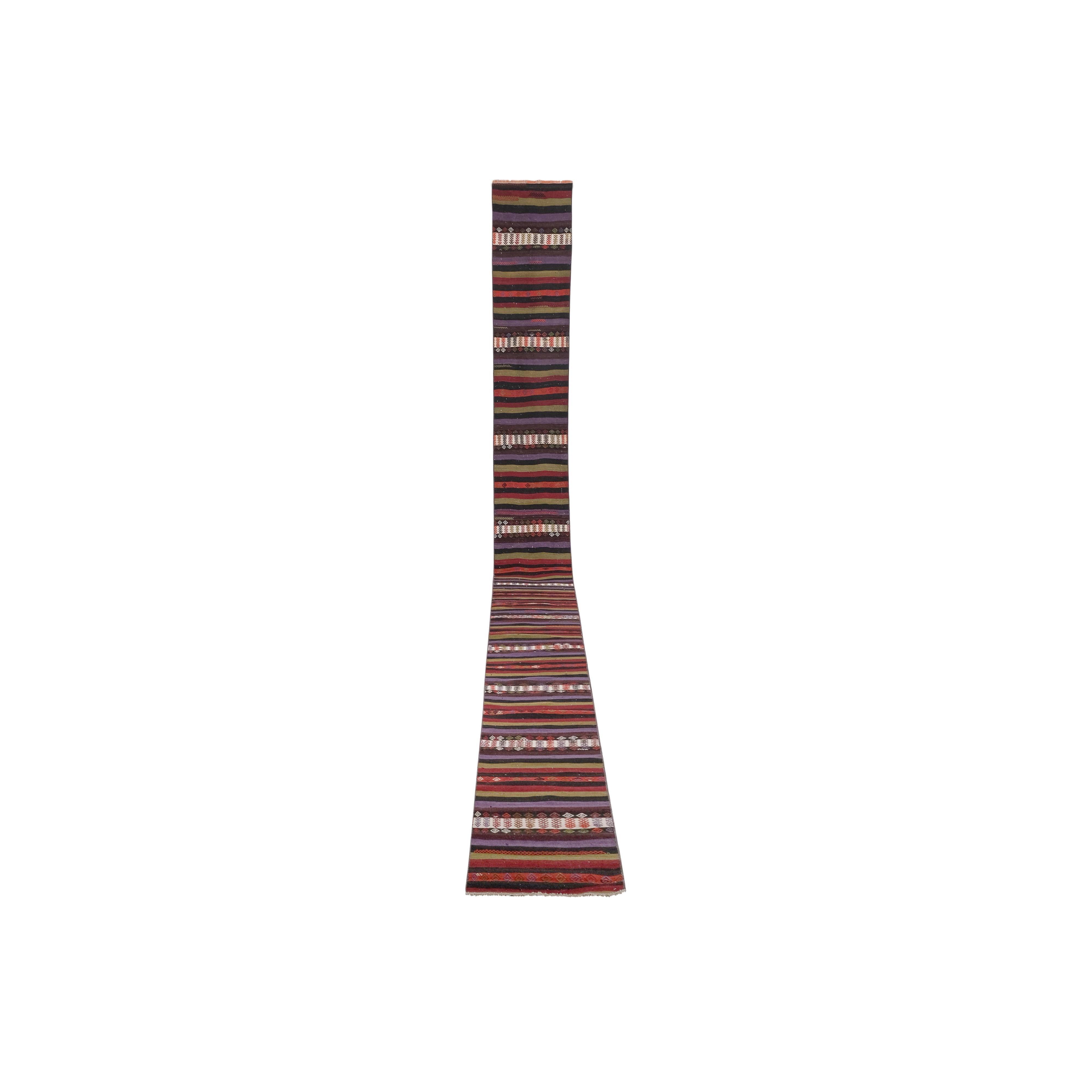 Vintage Kilim Runner 2' x 25'4''