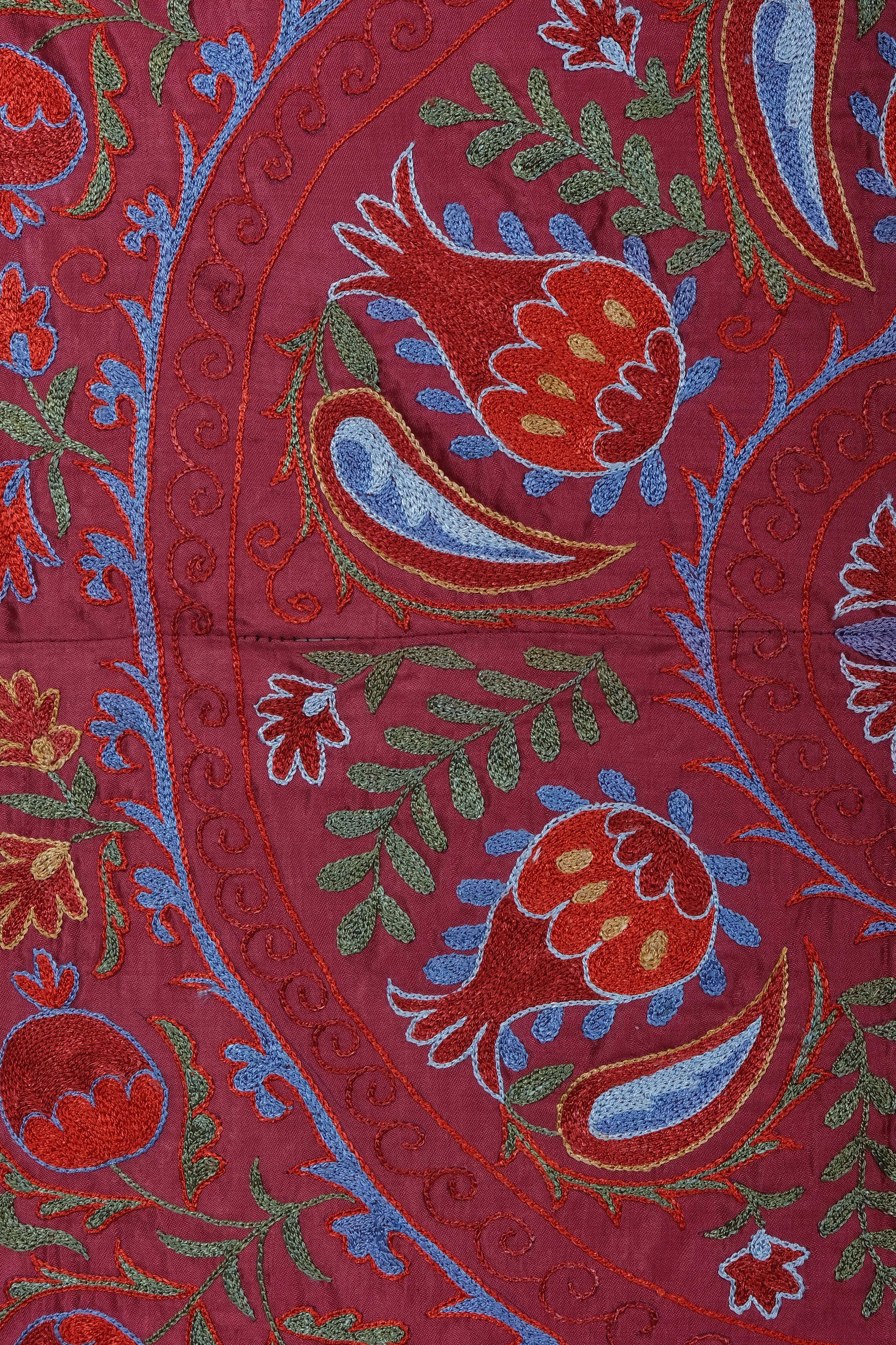 Silk Suzani Wall Hanging & Bedspread | 3'1'' x 6'2''