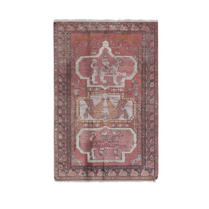 Vintage Turkish Soumac Rug 4'2'' x 6'1''