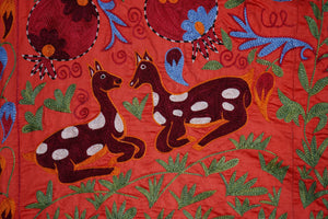 Suzani Wall Hanging & Bedspread 3'4'' x 6'1''