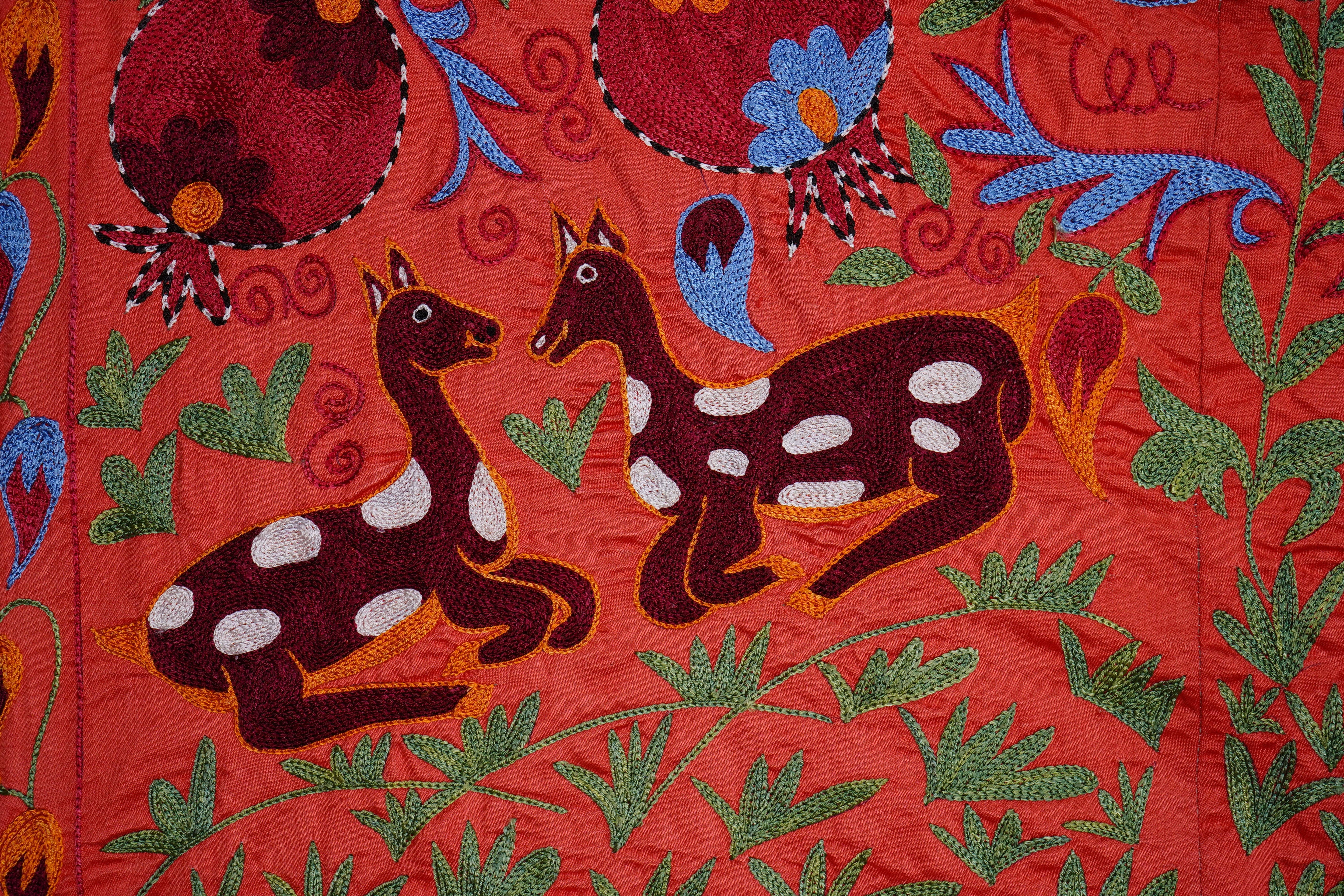 Suzani Wall Hanging & Bedspread 3'4'' x 6'1''