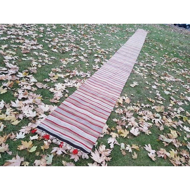 Vintage Turkish Runner Rug 2' x 30'6''