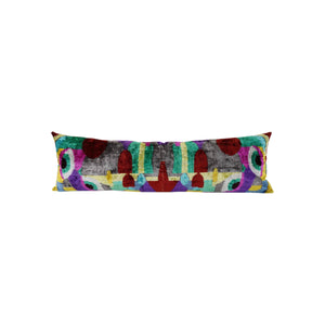 Silk Ikat Velvet Pillow Cover | 16'' x 49''