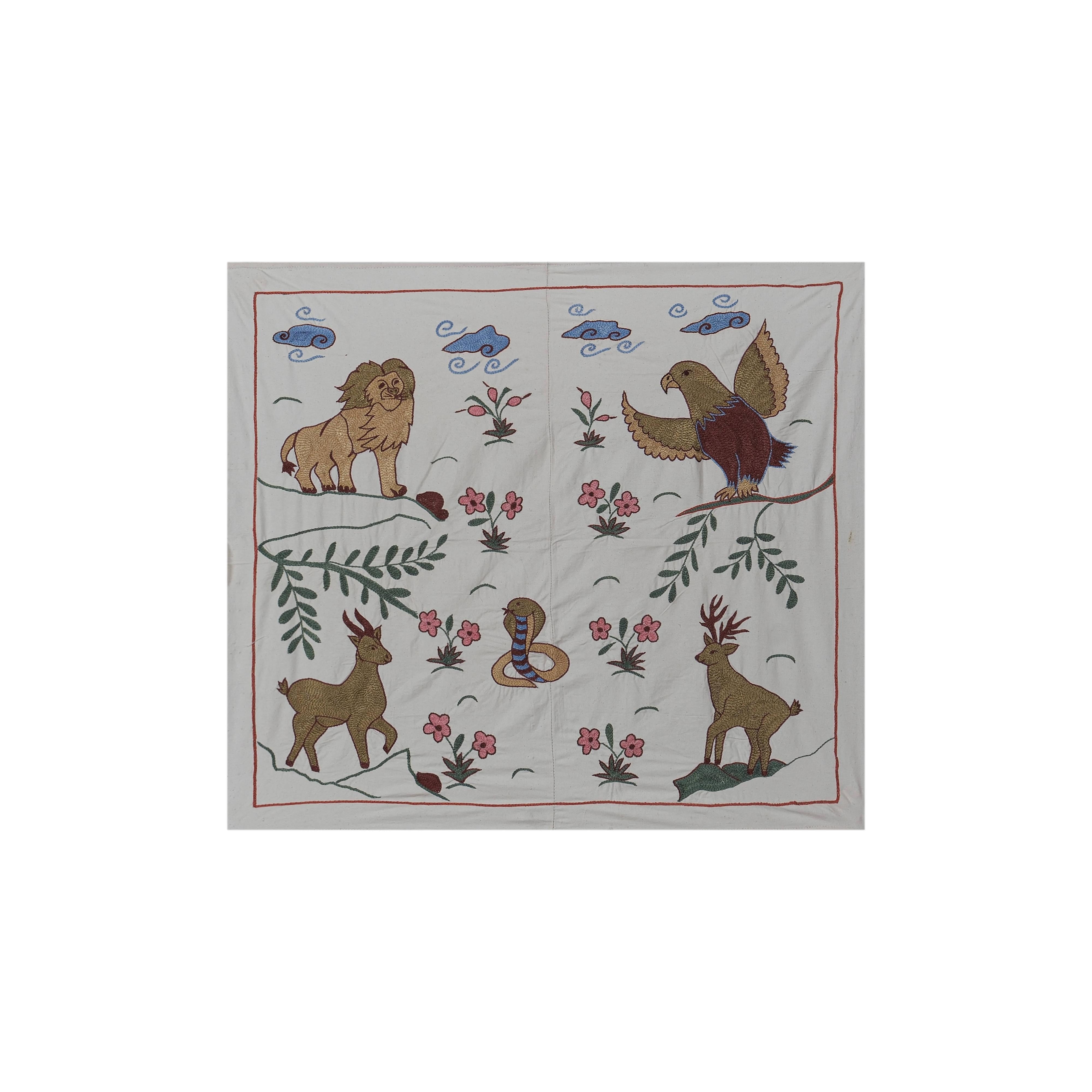 Suzani Wall Hanging & Tablecloth | 33'' x 38''