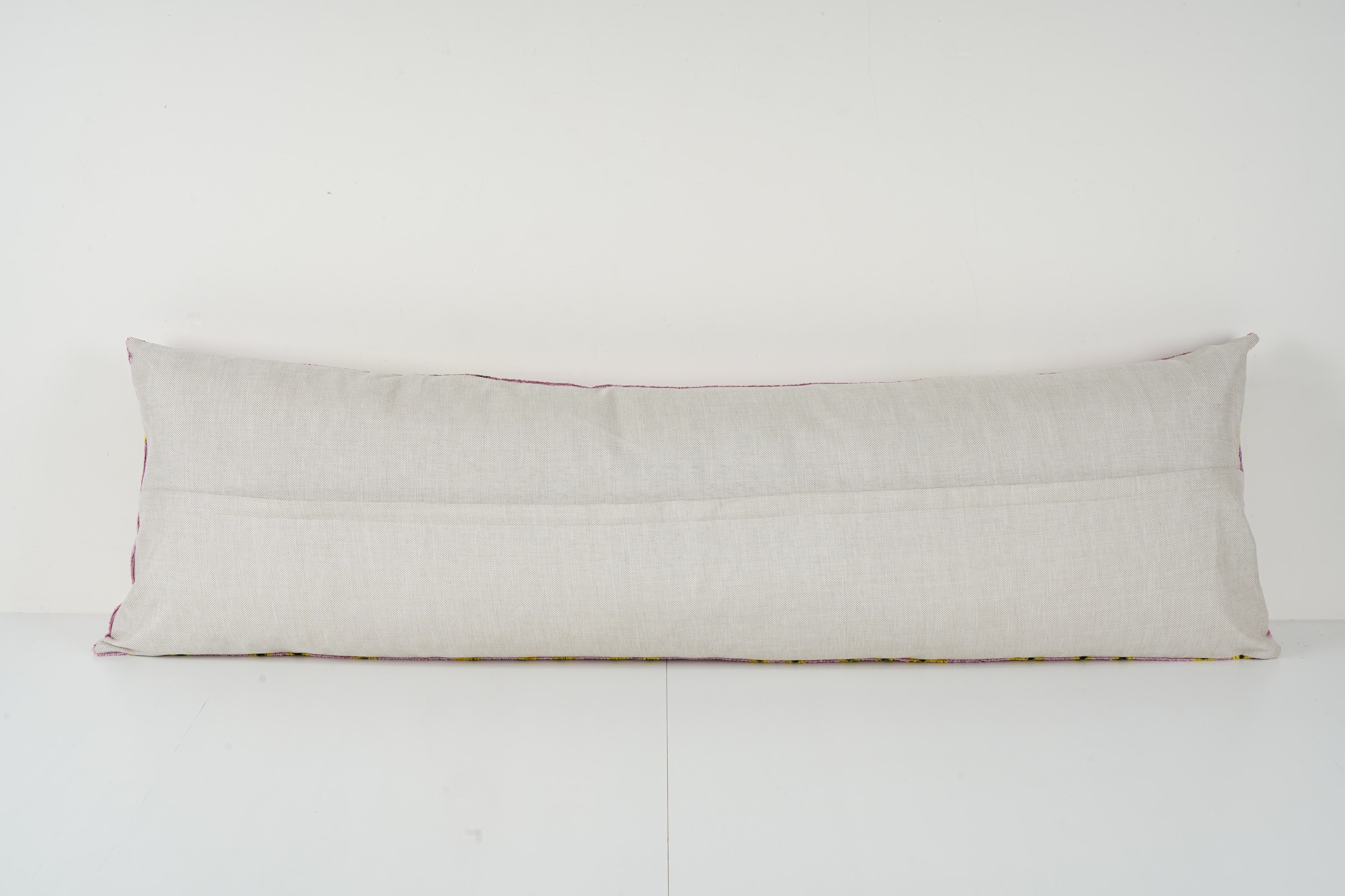 Silk Ikat Velvet Pillow Cover | 16'' x 48''