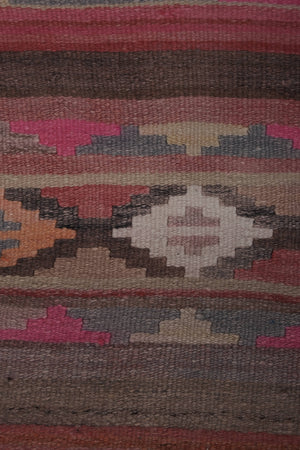 Vintage Turkish Kilim Runner 2'6'' x 20'11''