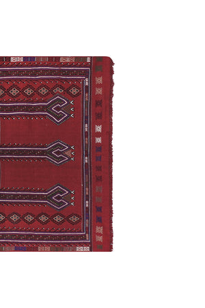 Vintage Turkish Karapinar Kilim Rug 4'7'' x 7'9''
