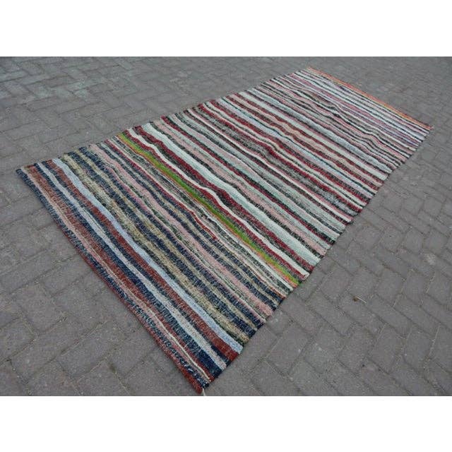 Vintage Turkish Anatolian Rug 4'3'' x 9'3''