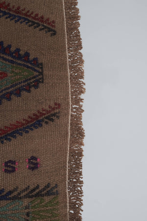 Vintage Turkish Kilim Runner 1'6'' x 13'2''