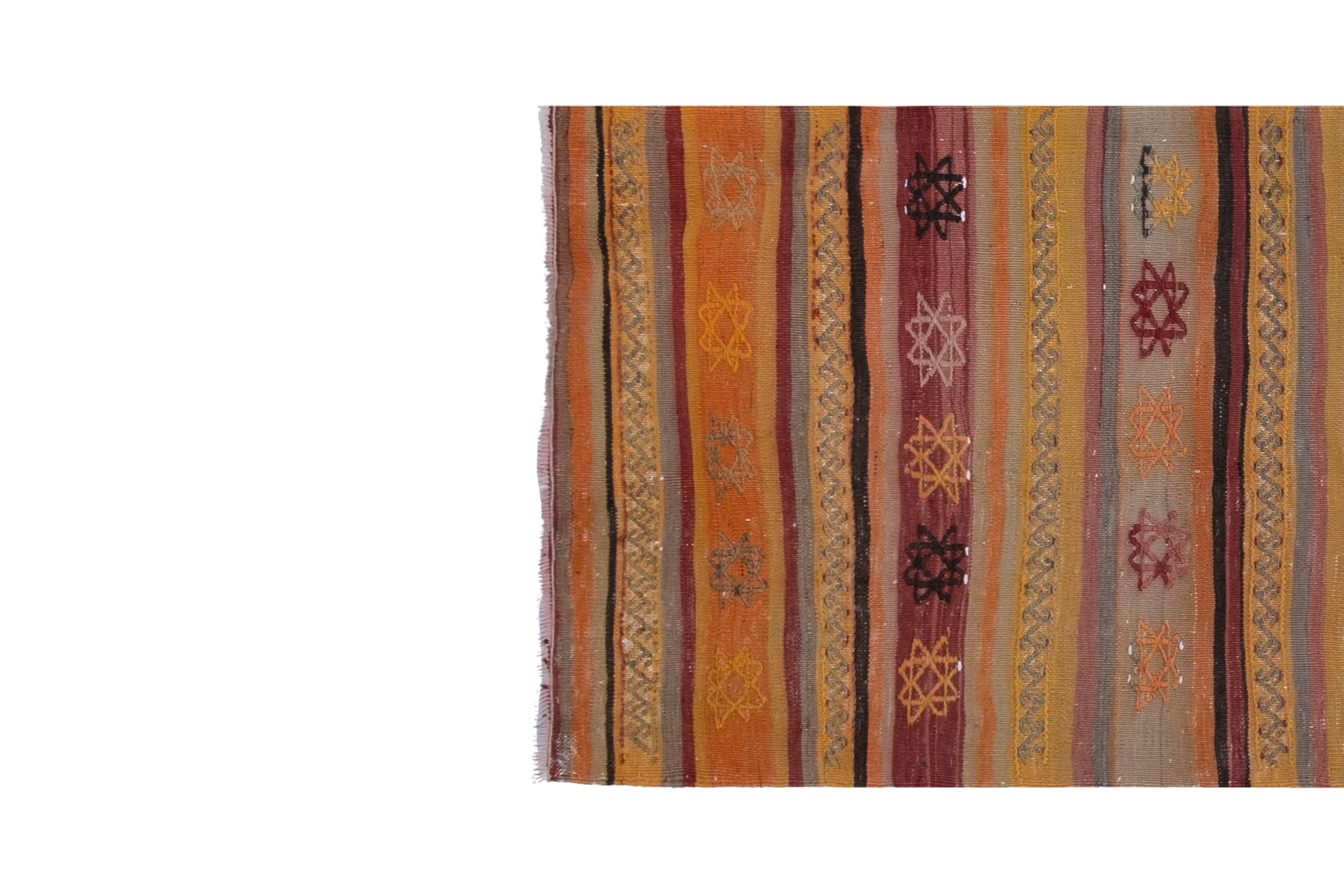 Vintage Turkish Kilim Runner 2'3'' x 8'10''