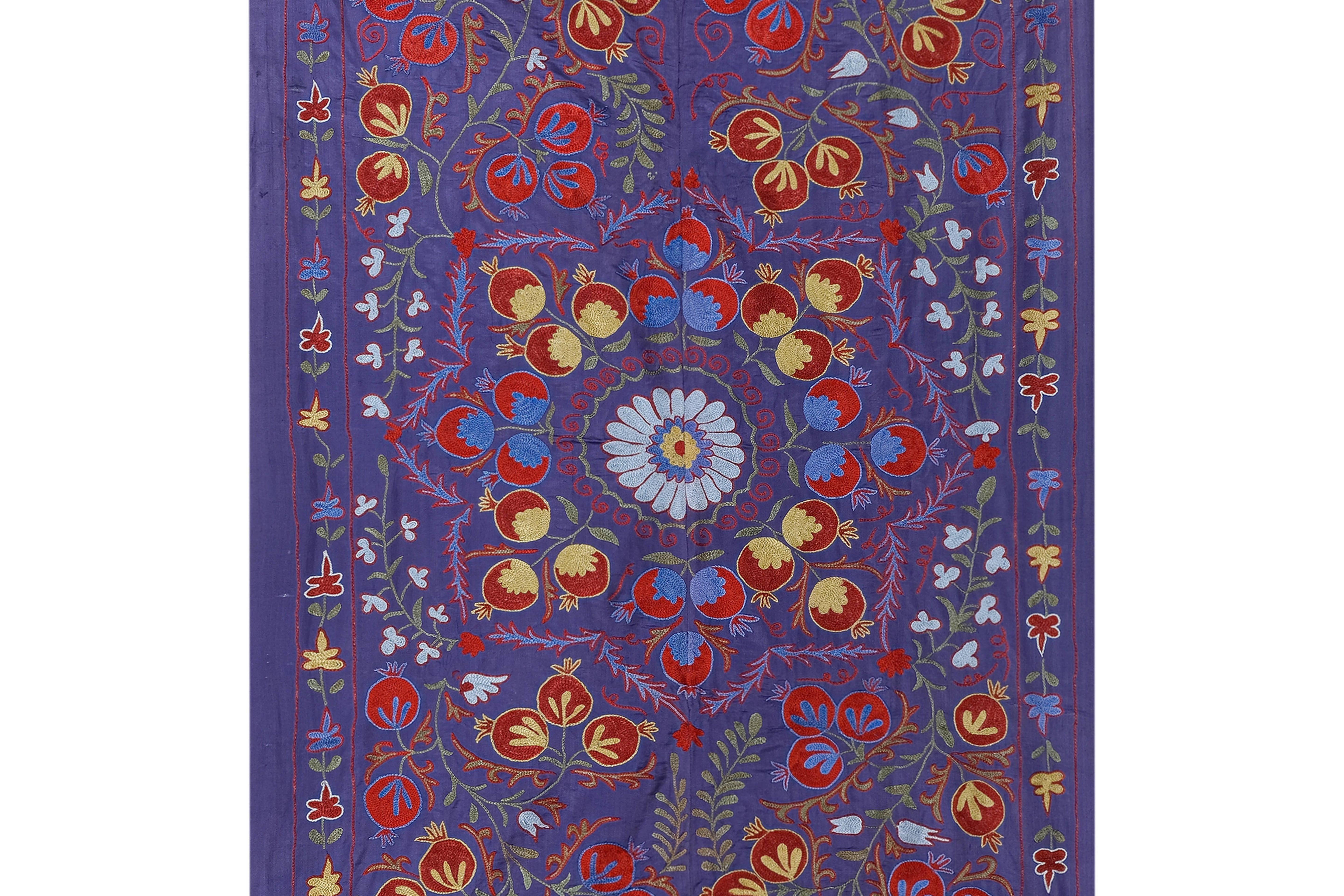 Silk Suzani Wall Hanging & Bedspread | 3'5'' x 6'4''