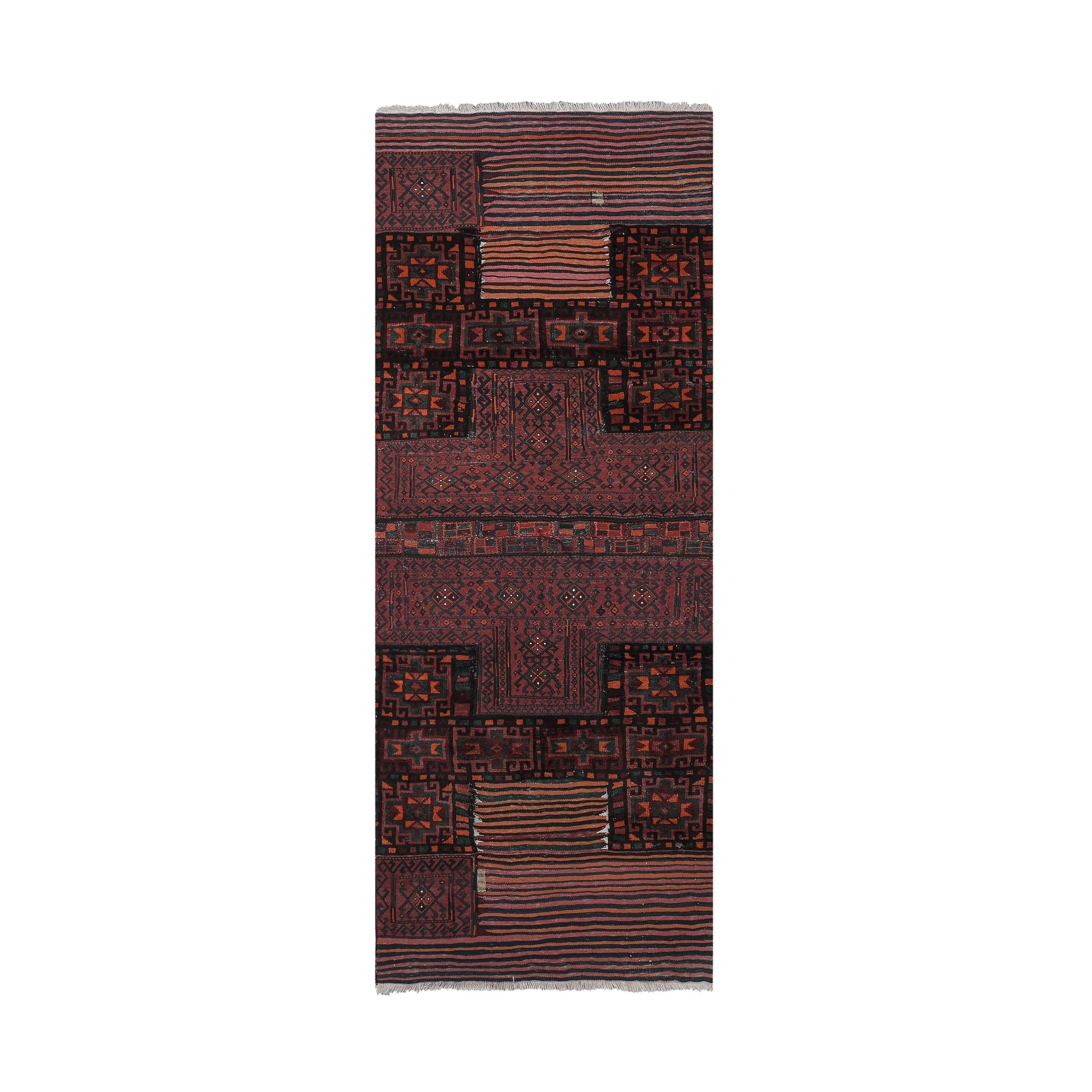 Vintage Turkish Anatolian Rug 3'5'' x 9'1''