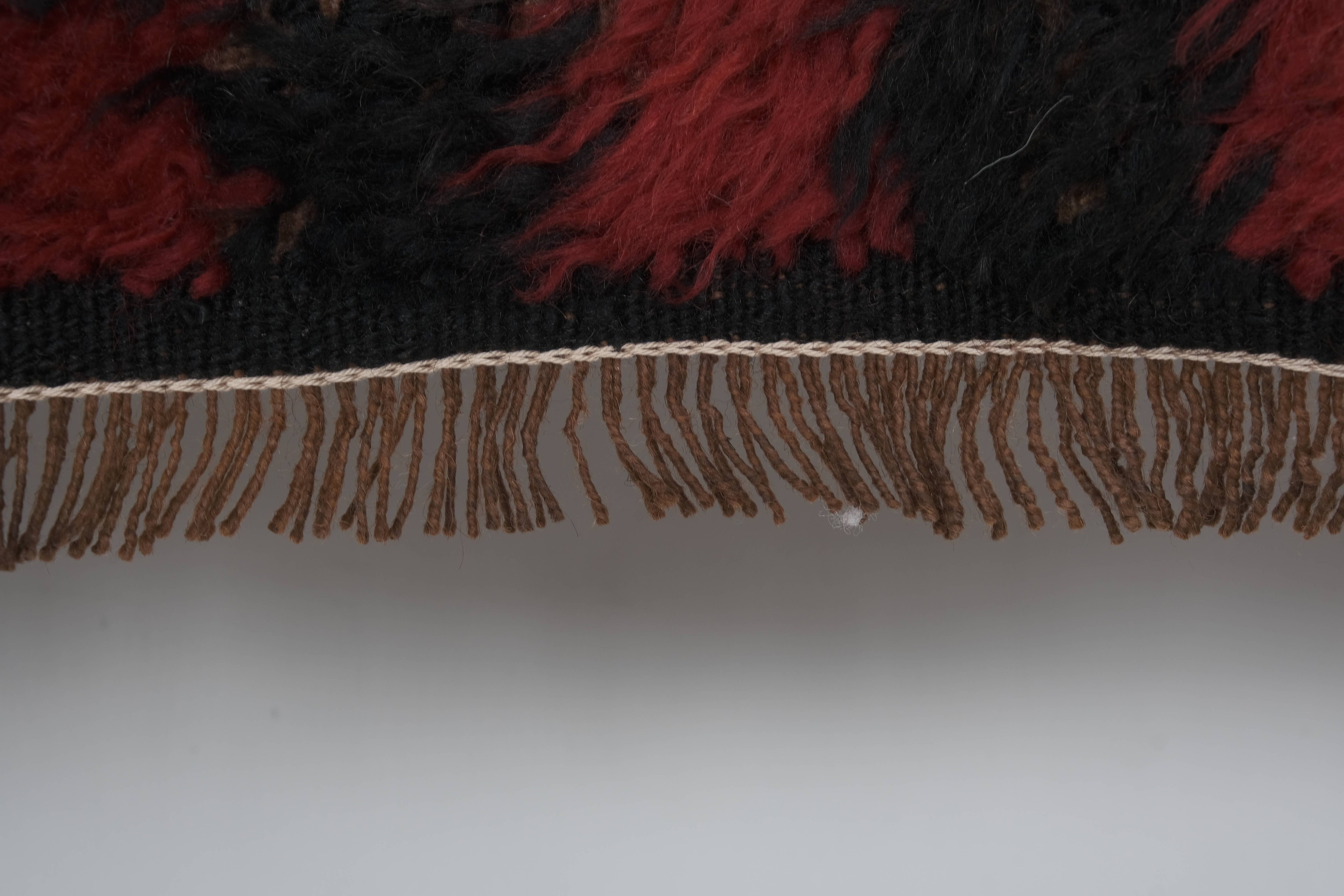 Vintage Turkish Tulu Rug 3'2'' x 6'4''