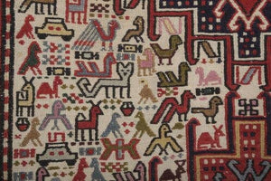 Vintage Turkish Soumac Rug 3'11'' x 6'3''