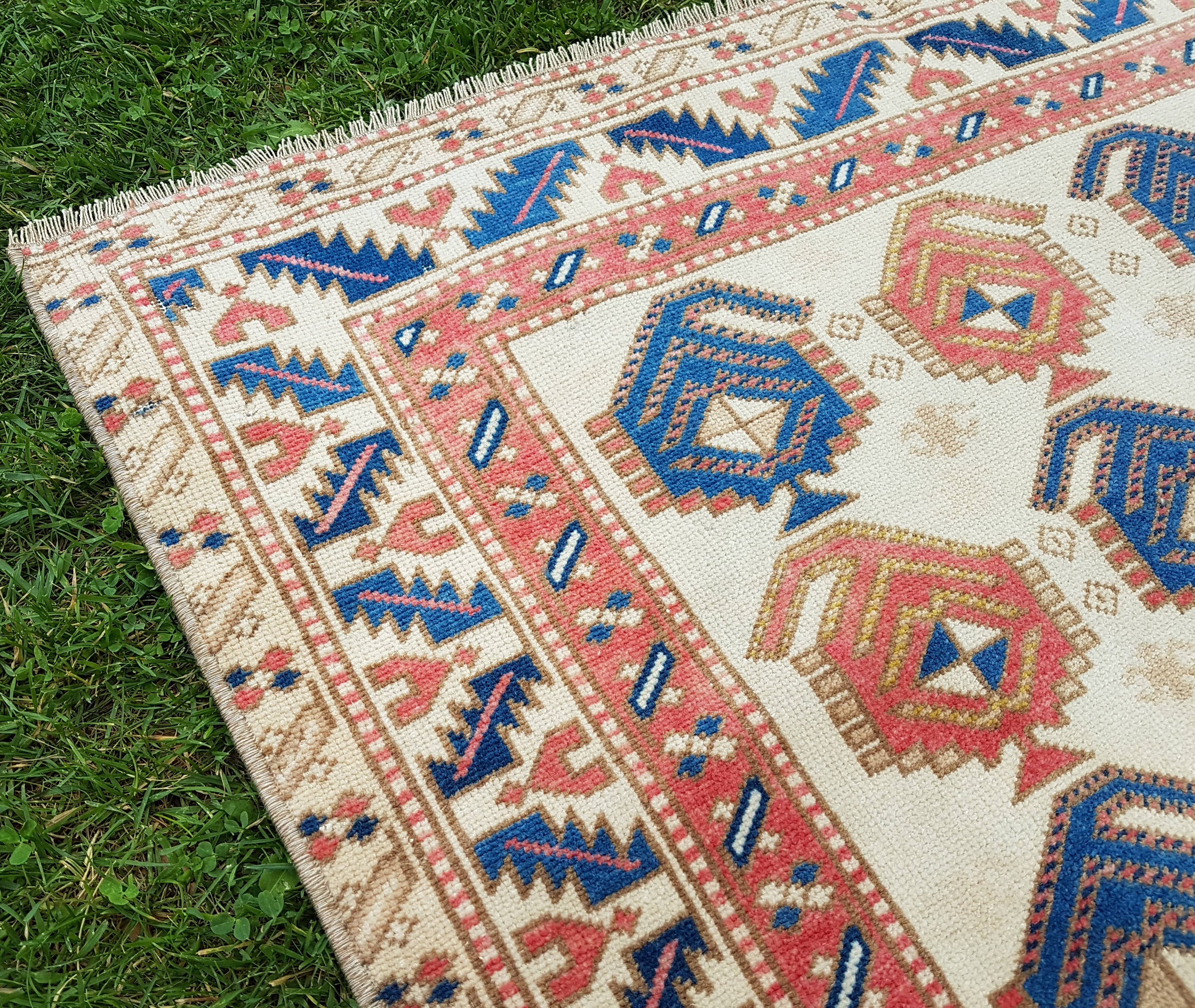 Vintage Turkish Rug 3'7'' x 5'10''