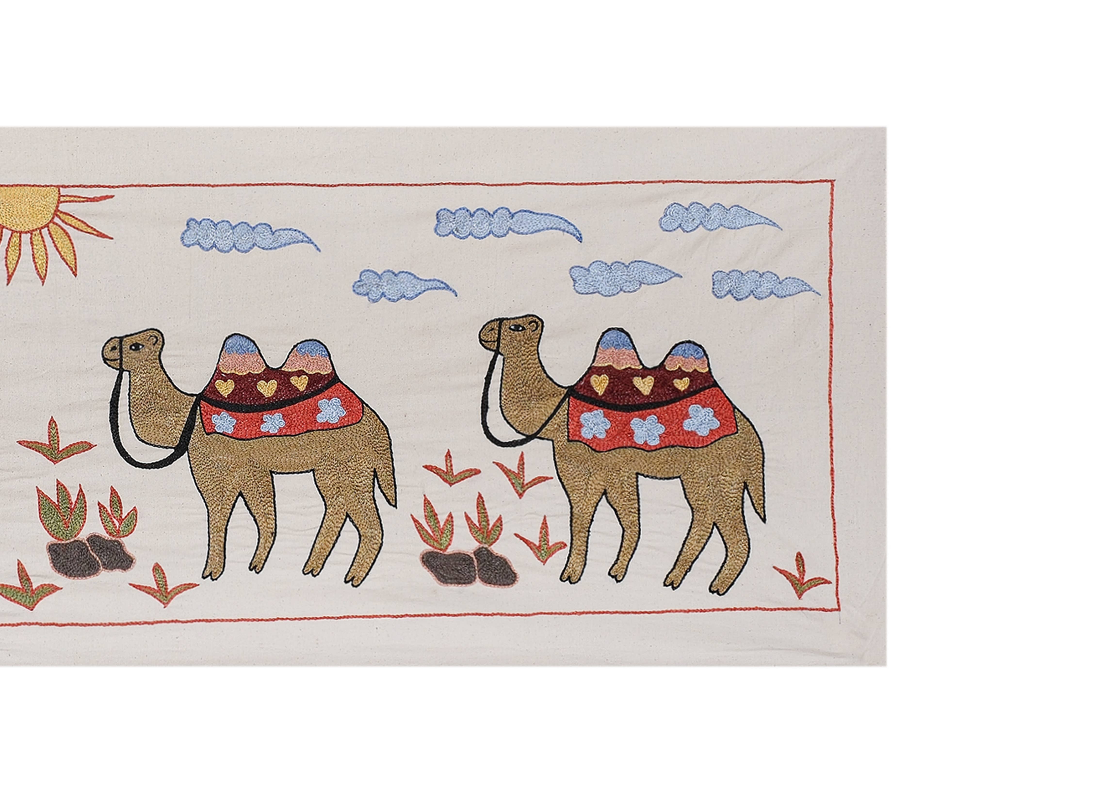 Suzani Wall Hanging & Tablecloth | 20'' x 58''