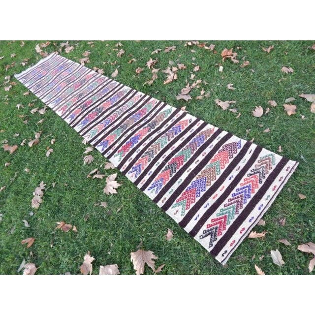 Vintage Turkish Runner Rug 2' x 10'11''