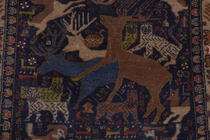 Vintage Caucasian Rug 36'' x 56''