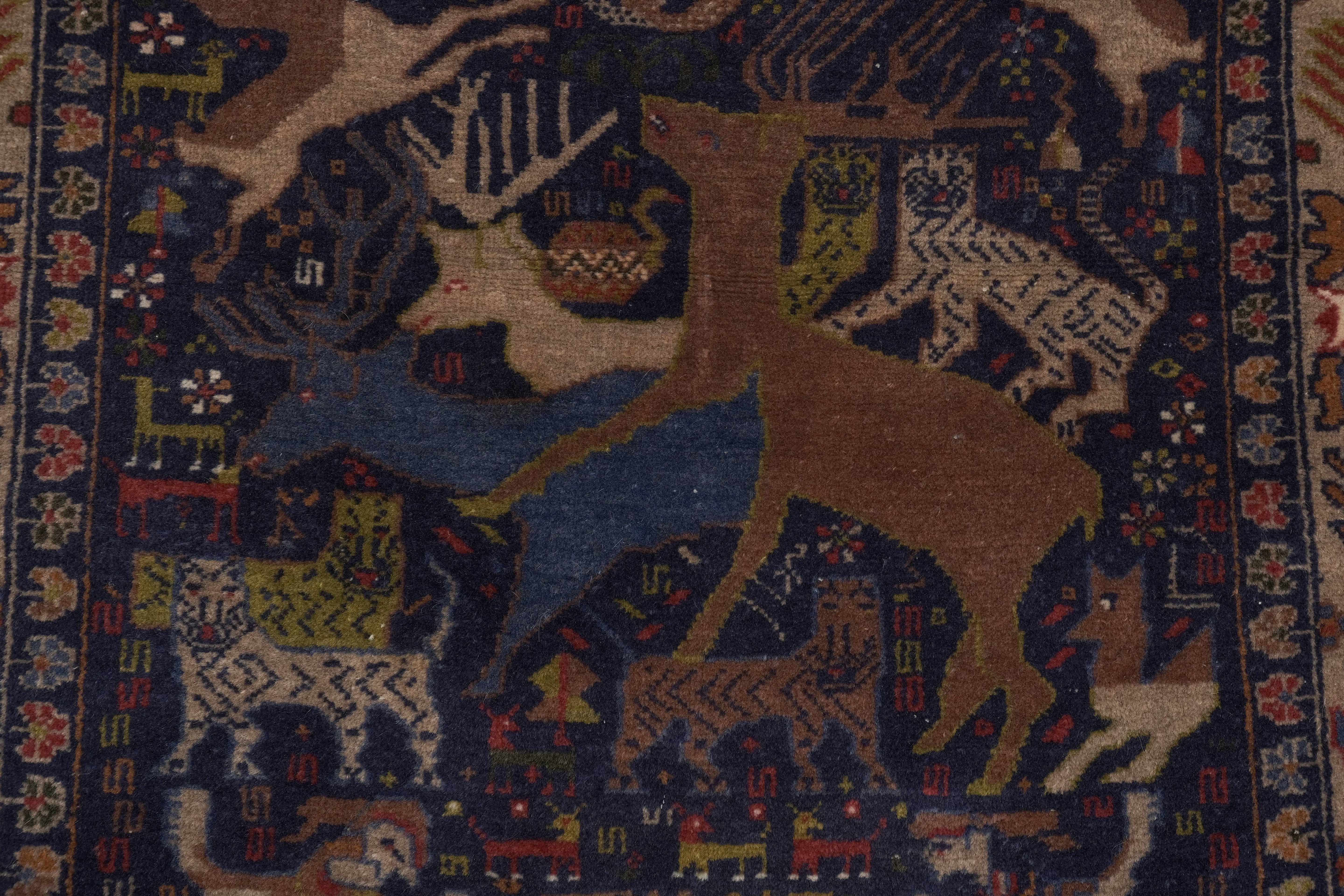 Vintage Caucasian Rug 36'' x 56''