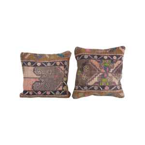 Rug Pillow Cover Set of 2 | 15'' x 15''