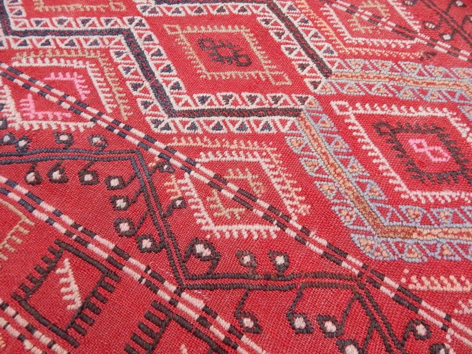 Vintage Turkish Konya Kilim Runner 3'10'' x 11'7''