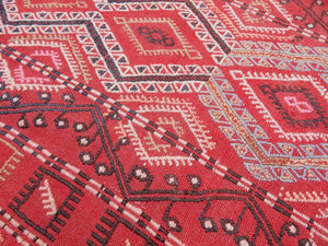 Vintage Turkish Konya Kilim Runner 3'10'' x 11'7''