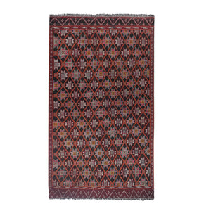 Vintage Turkish Jajim Rug 5'2'' x 8'9''