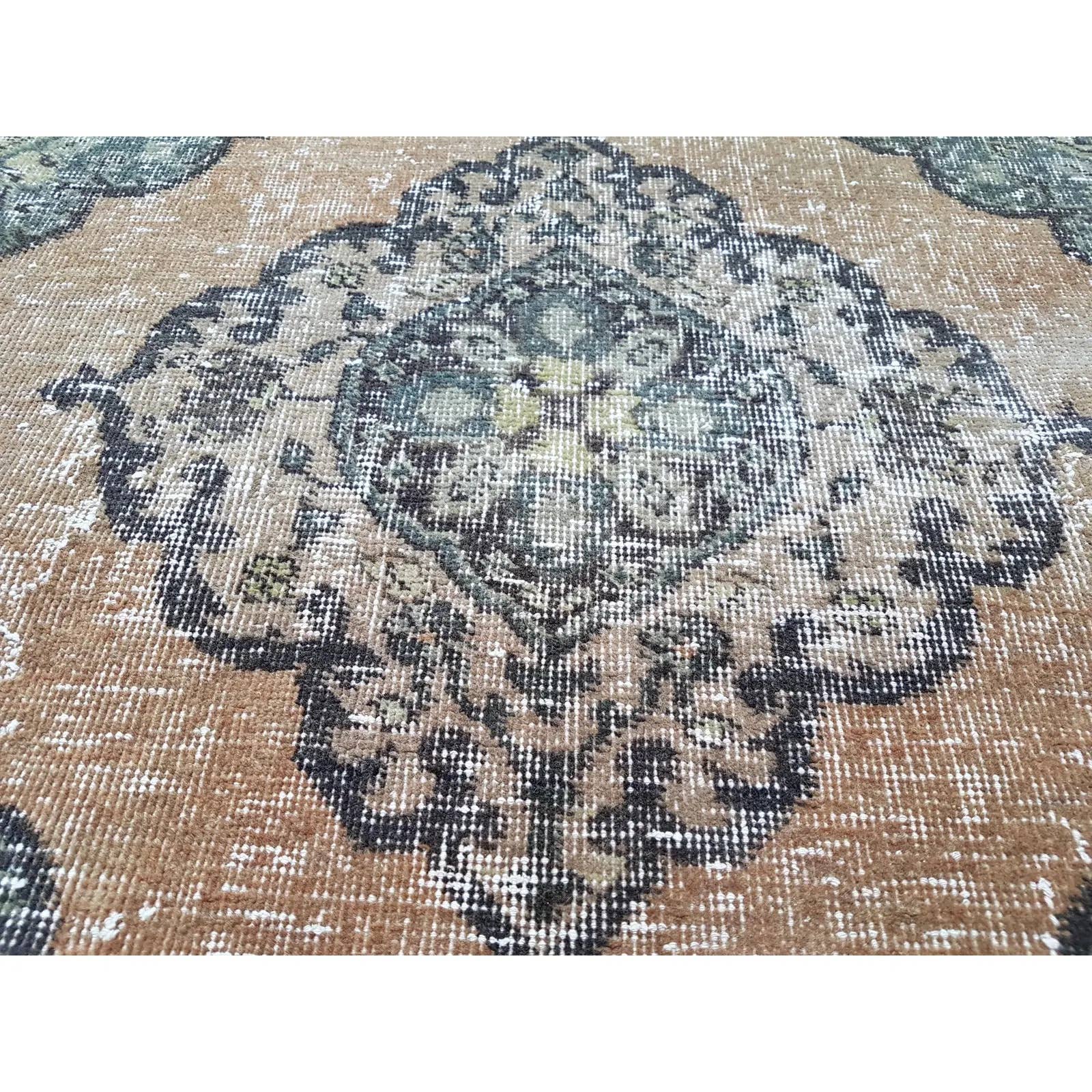 Vintage Turkish Anatolian Oushak Rug 4'7'' x 12'4''