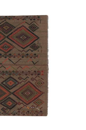 Vintage Turkish Kilim Rug 5'3'' x 6'1''