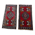 Vintage Turkish Yastik Rugs Set of 2 | 21'' x 41''