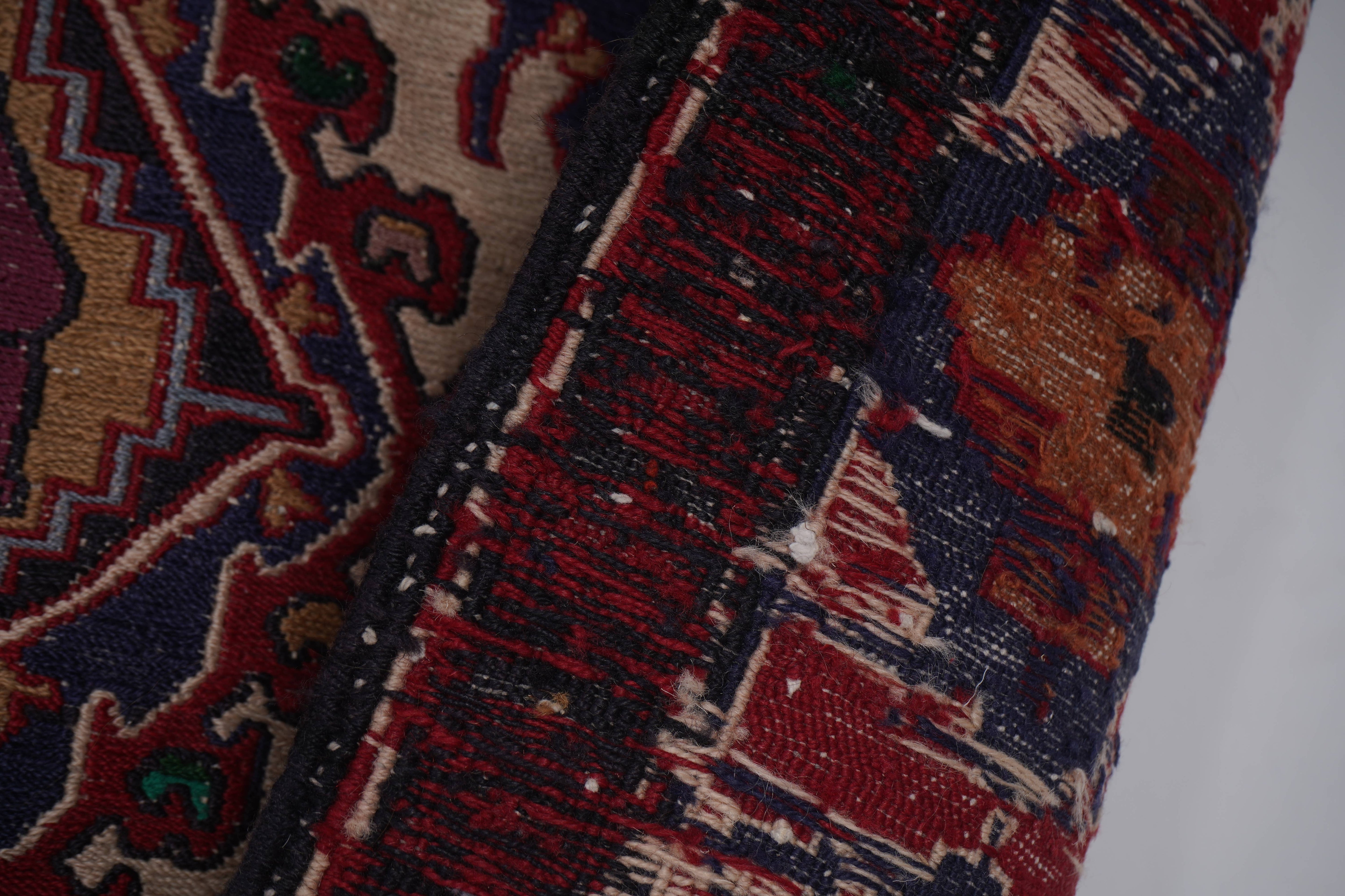 Vintage Soumac Kilim Rug 3'5'' x 4'7''