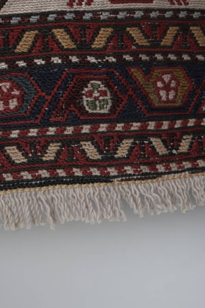 Vintage Turkish Soumac Rug 3'4'' x 6'4''