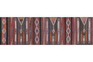 Vintage Turkish Kilim Runner 2'7'' x 10'6''